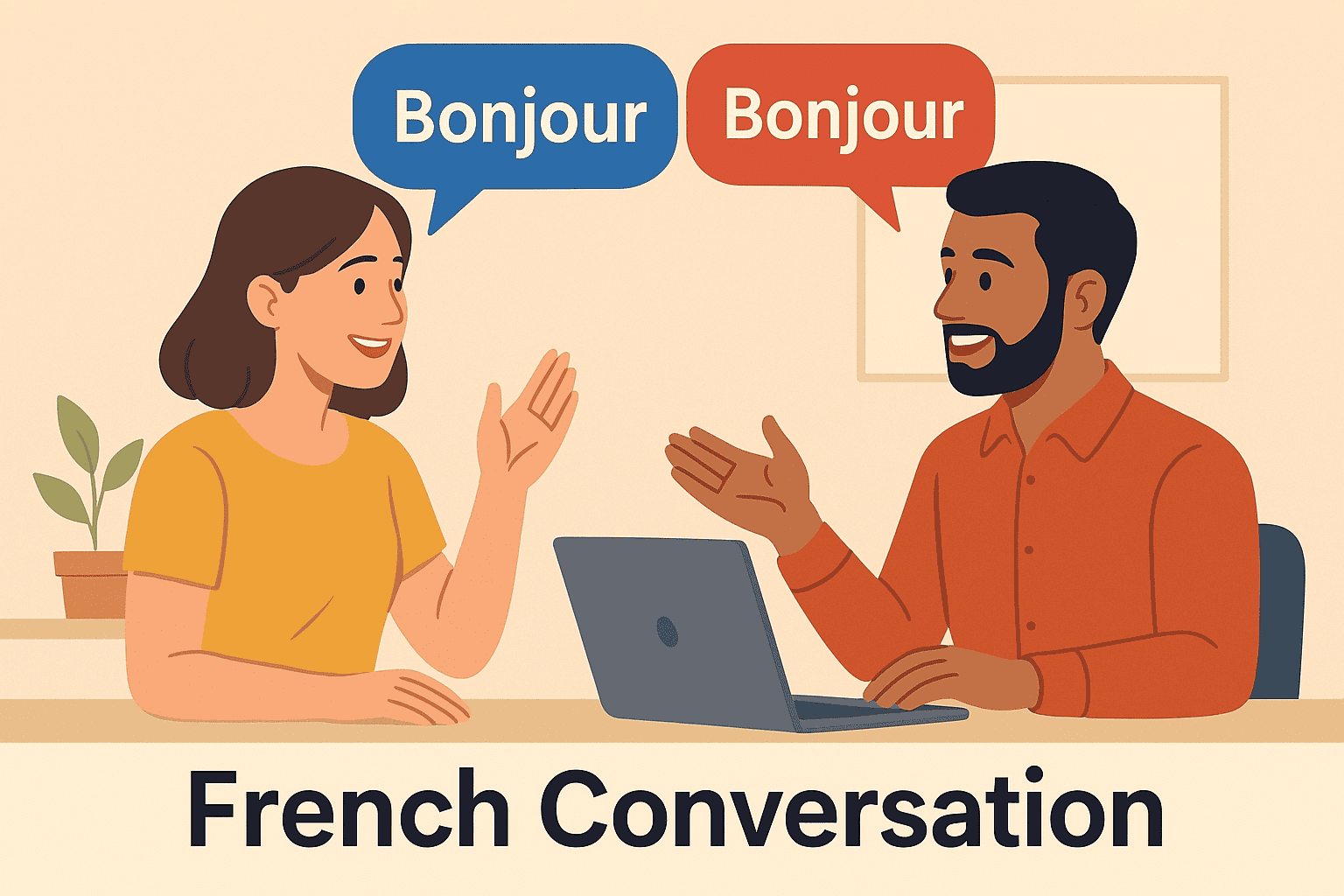 French language class with native speaker instruction