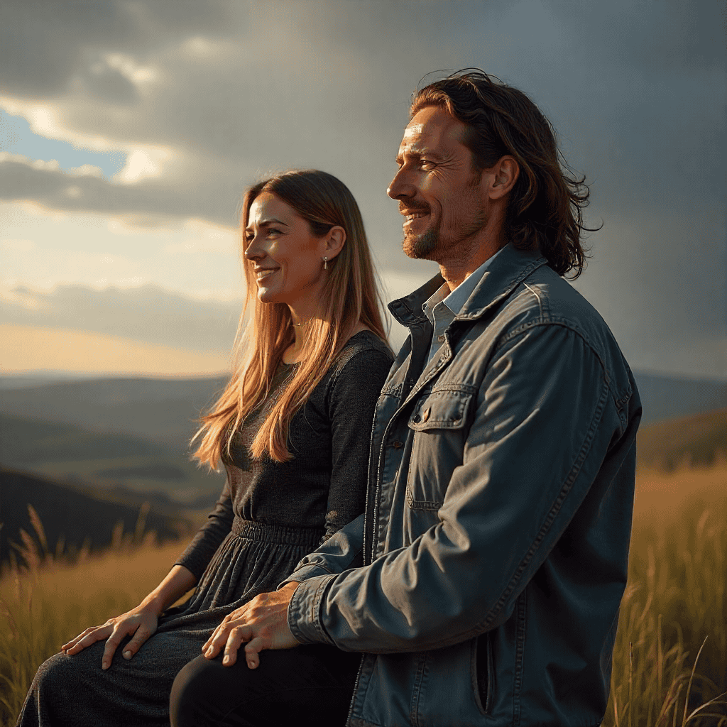 Photographer capturing beautiful landscape shots